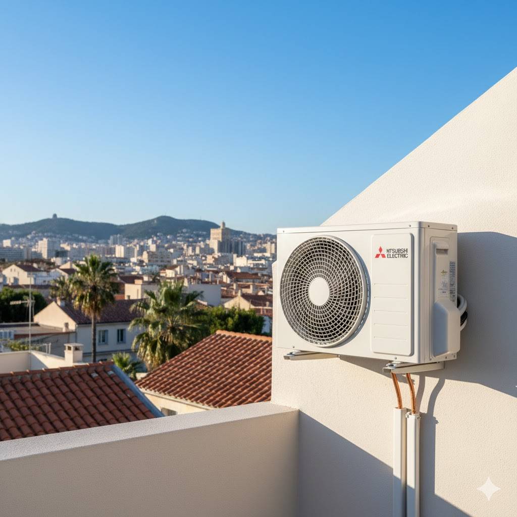 Pose de climatisation Mitsubishi Electric à Marseille 13009