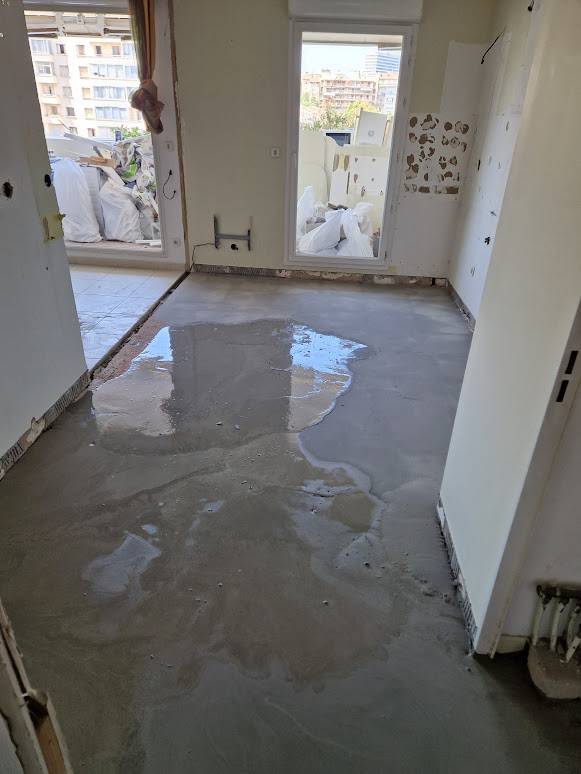 Ragréage dans un appartement à Saint Cyr Sur Mer